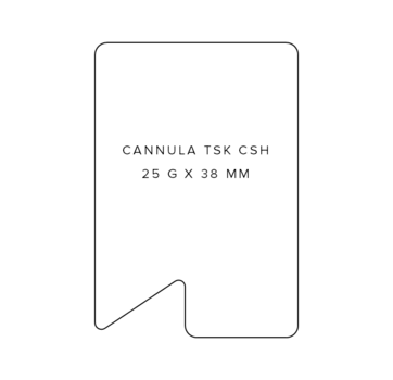 Cannula TSK CSH 25g x 38mm