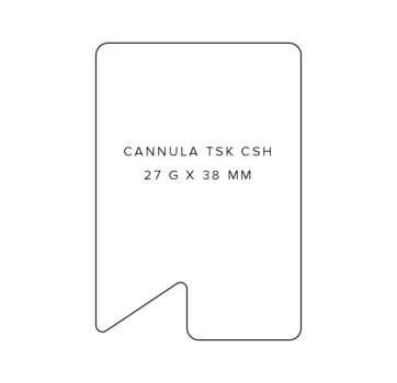 Cannula TSK CSH 27g x 38mm